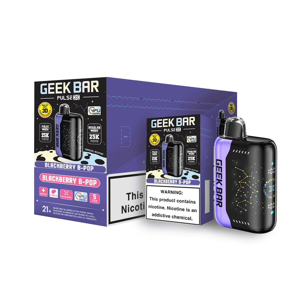 Geek Bar Pulse X 25000 Disposable Vape - Black Coral Wholesale